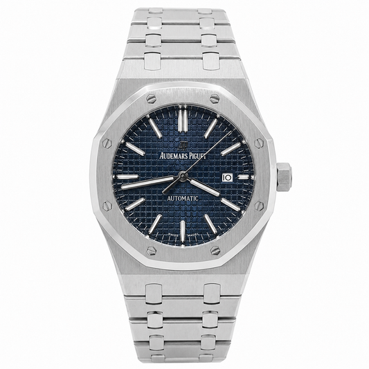 Master AP Texture Silver Blue Automatic Watch.