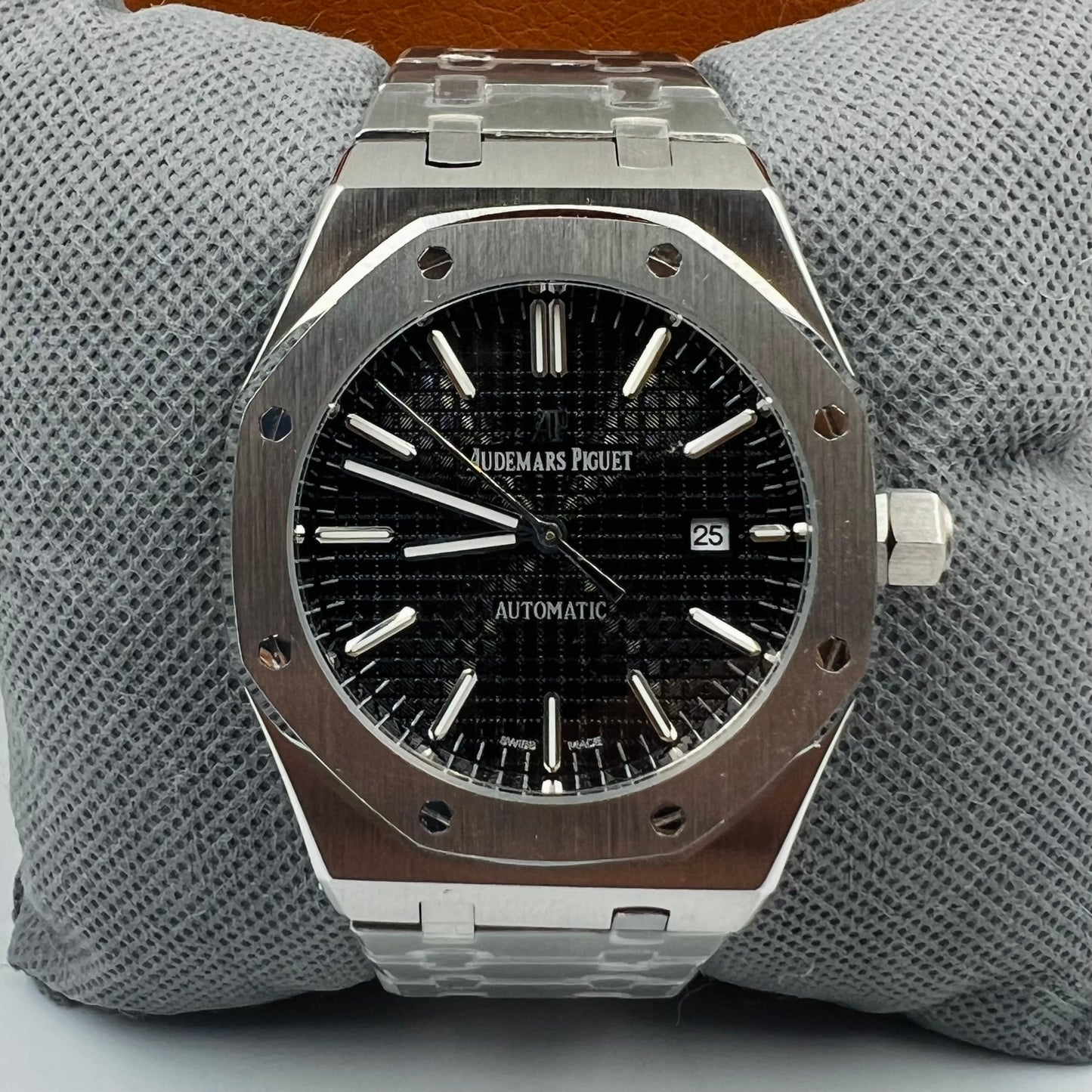Master AP Texture Silver Black Automatic Watch