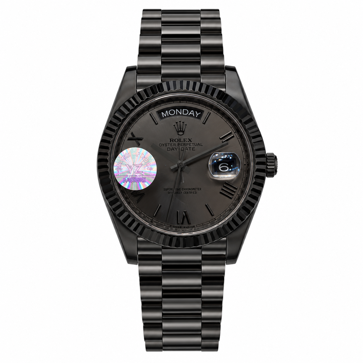 Master Rolx DayDate Full Black Automatic Watch