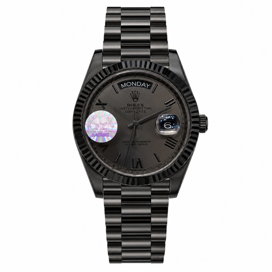 Master Rolx DayDate Full Black Automatic Watch