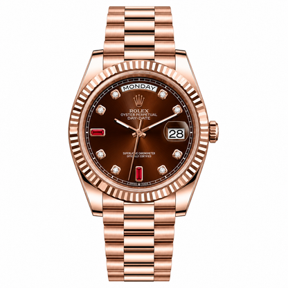 Master AAA Rolx DayDate Copper Stone Automatic Watch