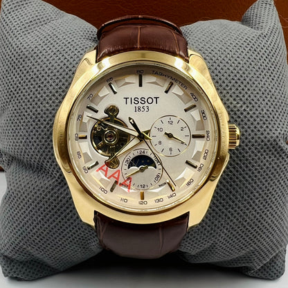 Tissot 1853 Automatic Golden White Brown Watch