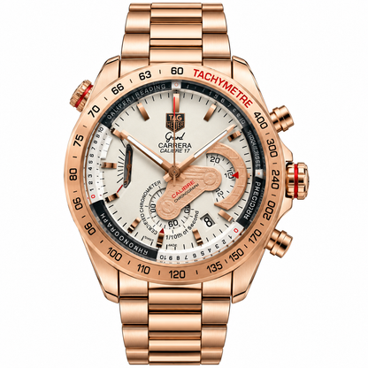 Tag Grand Carrera Ring Copper White Watch