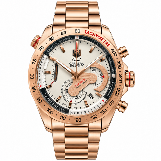 Tag Grand Carrera Ring Copper White Watch