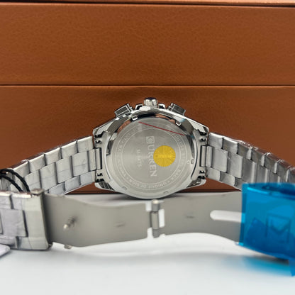 Curren 8475 Chronograph Silver Blue Watch