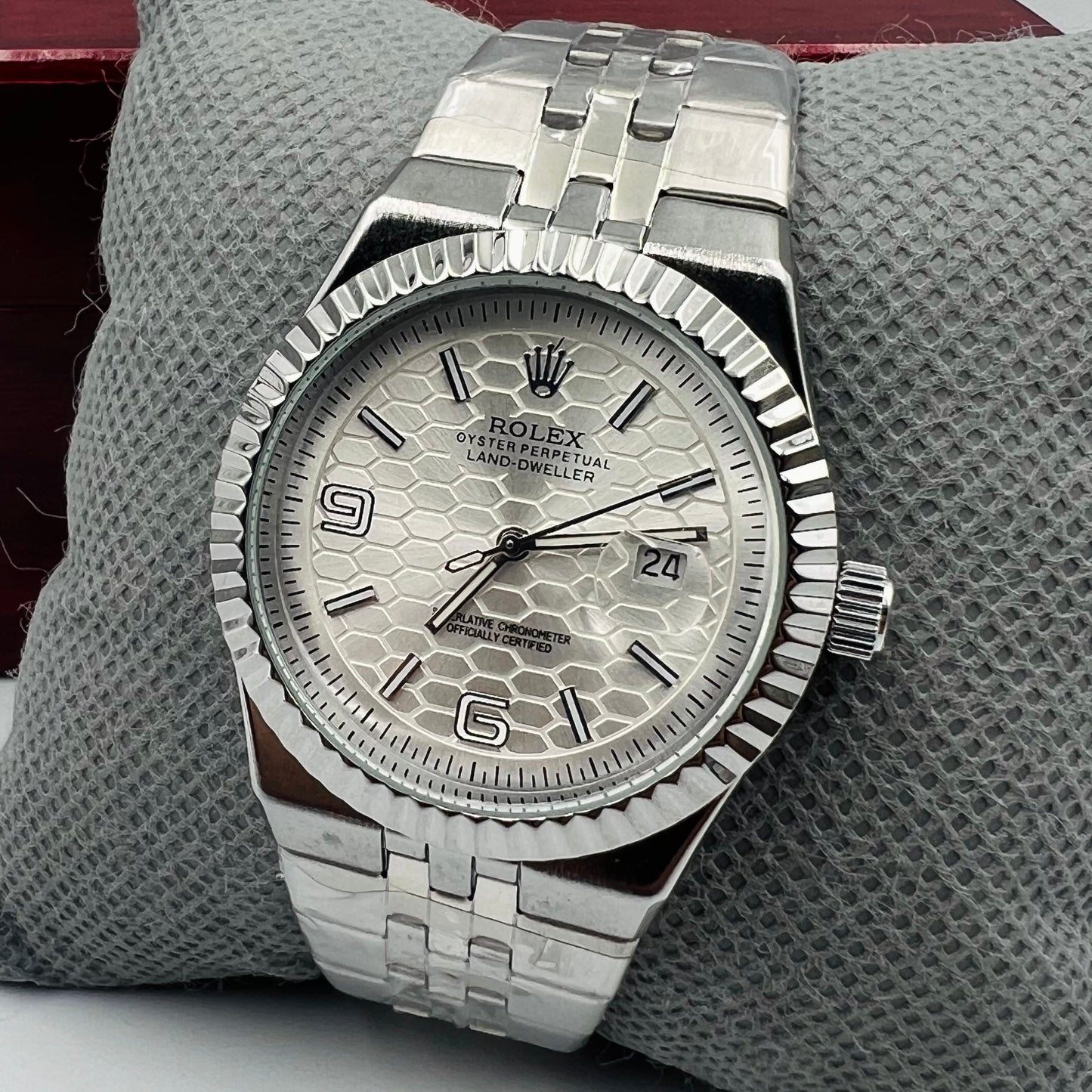 Rolx Landweller New Full Silver Watch