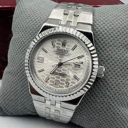 Rolx Landweller New Full Silver Watch