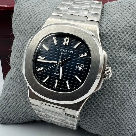 Patek Automatic Master Silver Blue Watch
