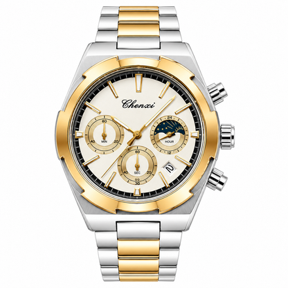 Chenxi Chain Twotone White Watch