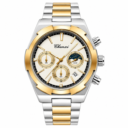 Chenxi Chain Twotone White Watch