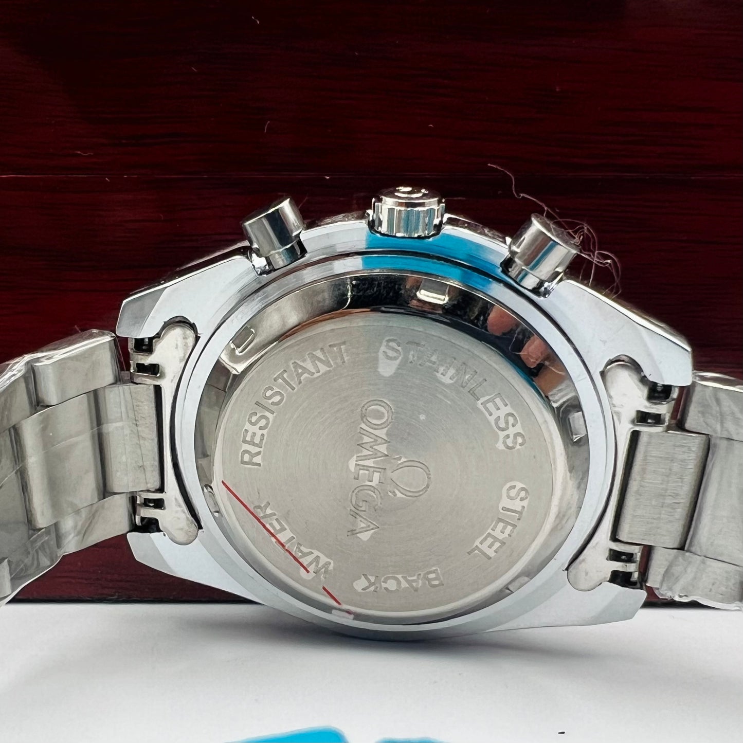 Omega Chain Silver Green Watch