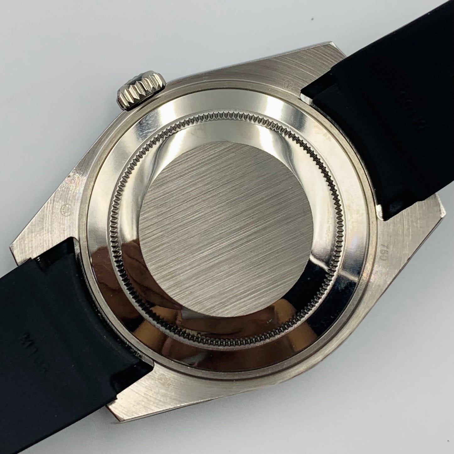 Rolx Silver Black Watch