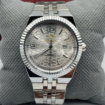 Rolx Landweller Full Silver Watch