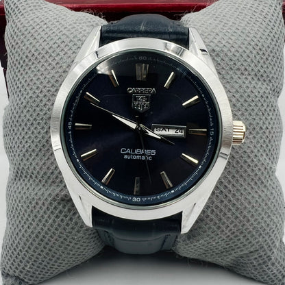 Tag Heuer Silver Blue DayDate Watch
