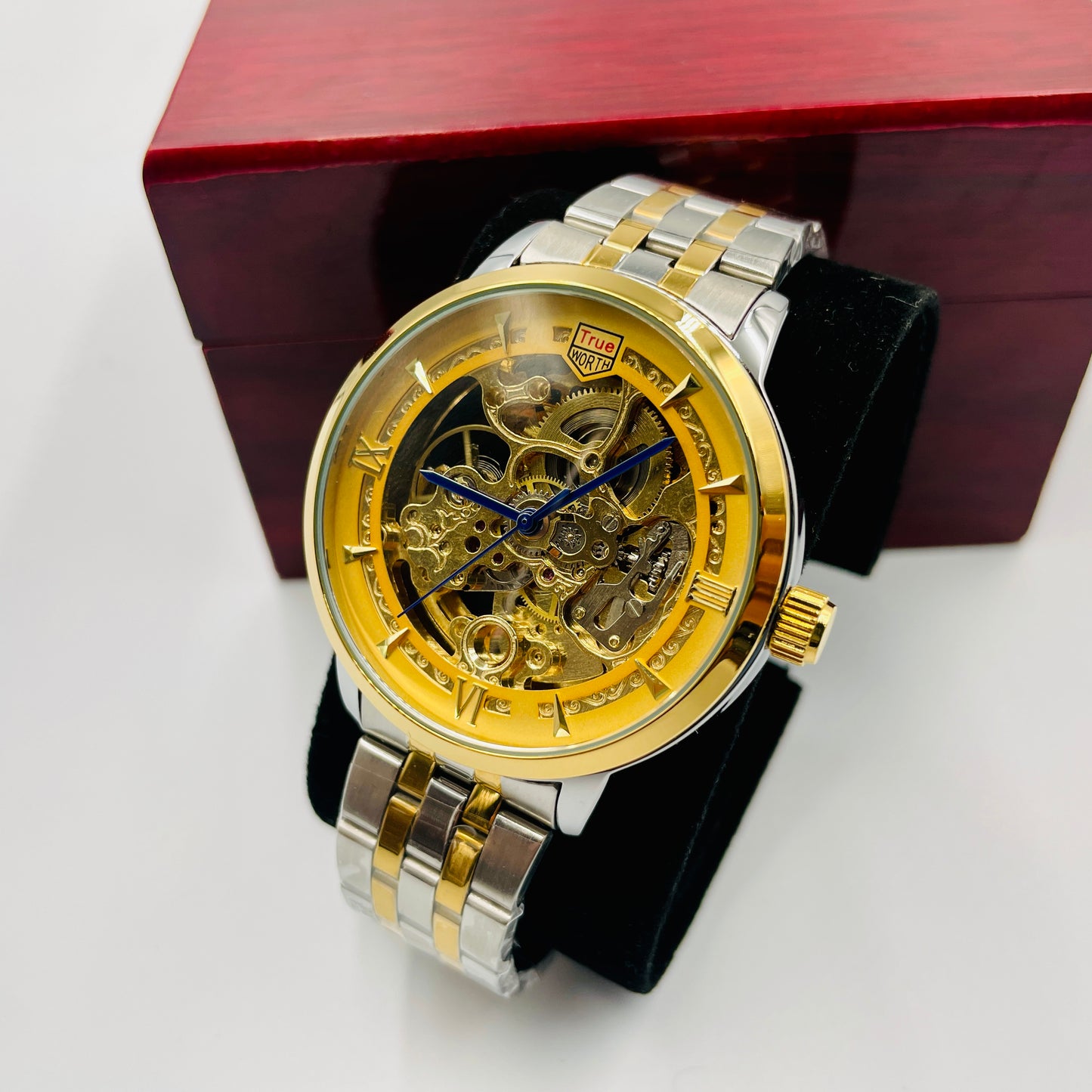 TrueWorth Original Twotone Golden Automatic Watch