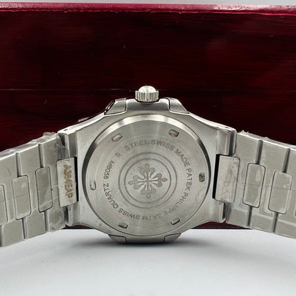 Patek Quartz Master Silver White Watch