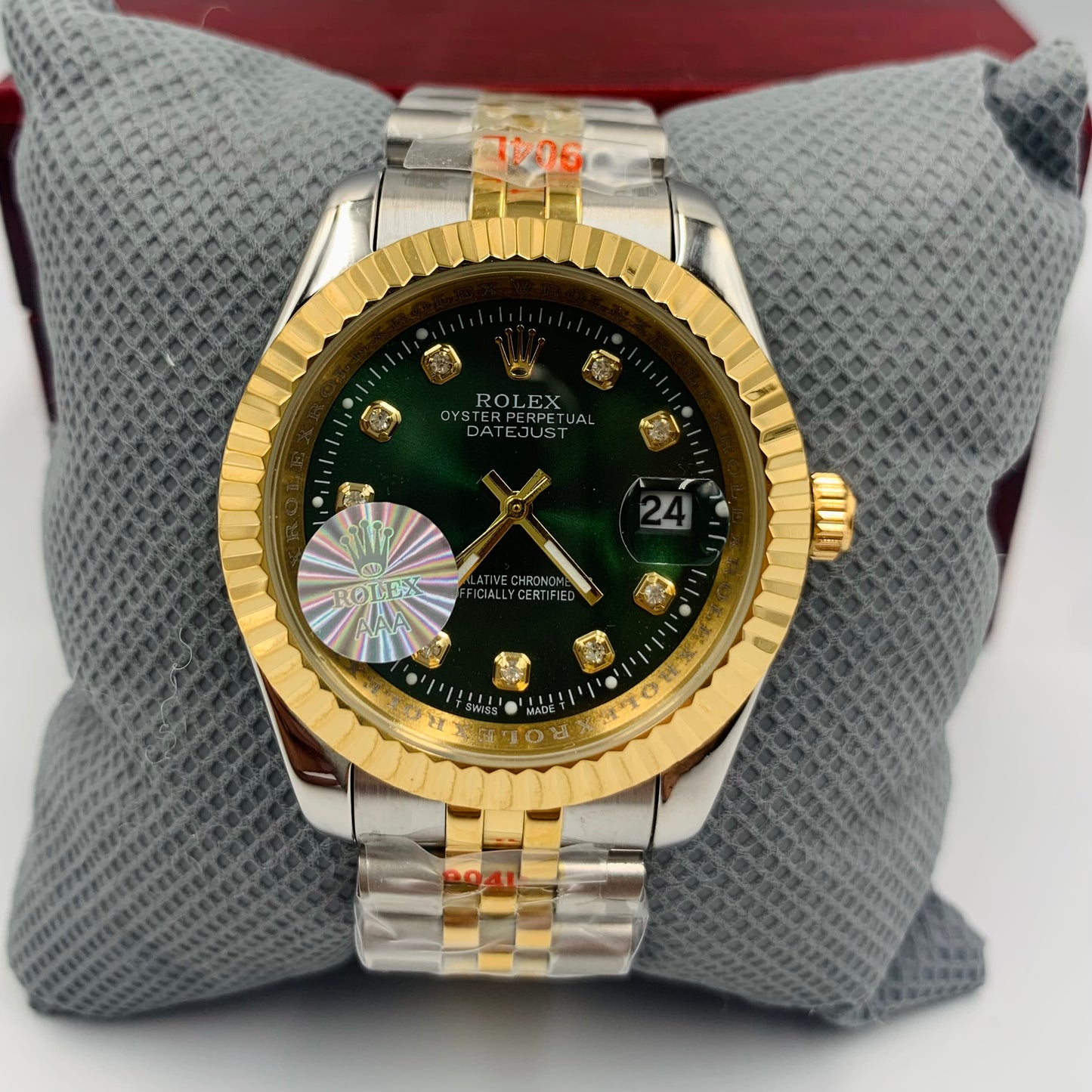 Twotone Green Datejust