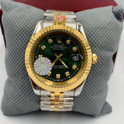 Twotone Green Datejust