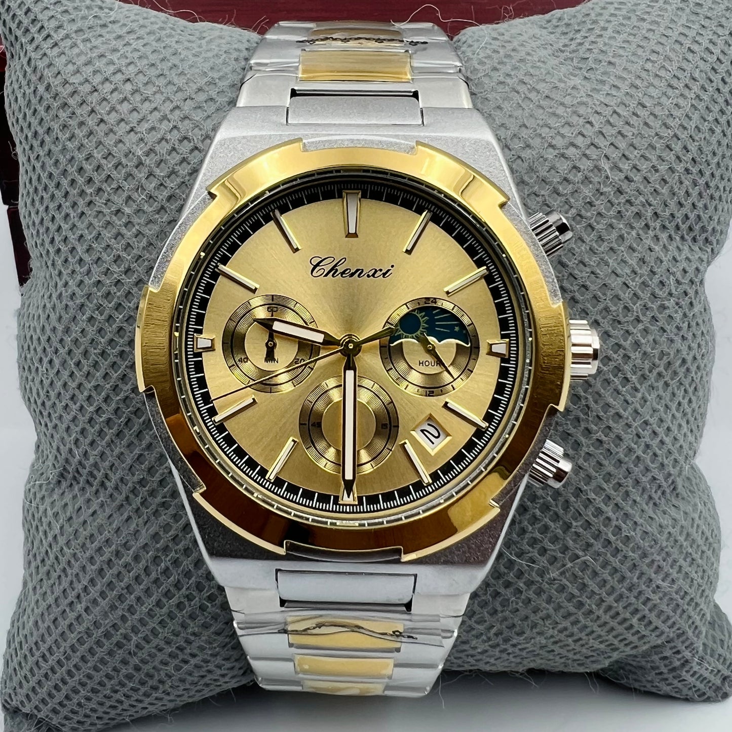 Chenxi Chain Twotone Golden Watch