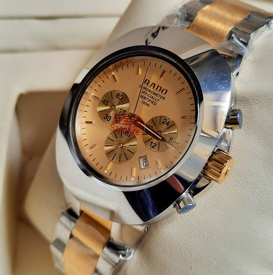 Two tone golden Chronograph