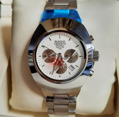 Silver White Chronograph