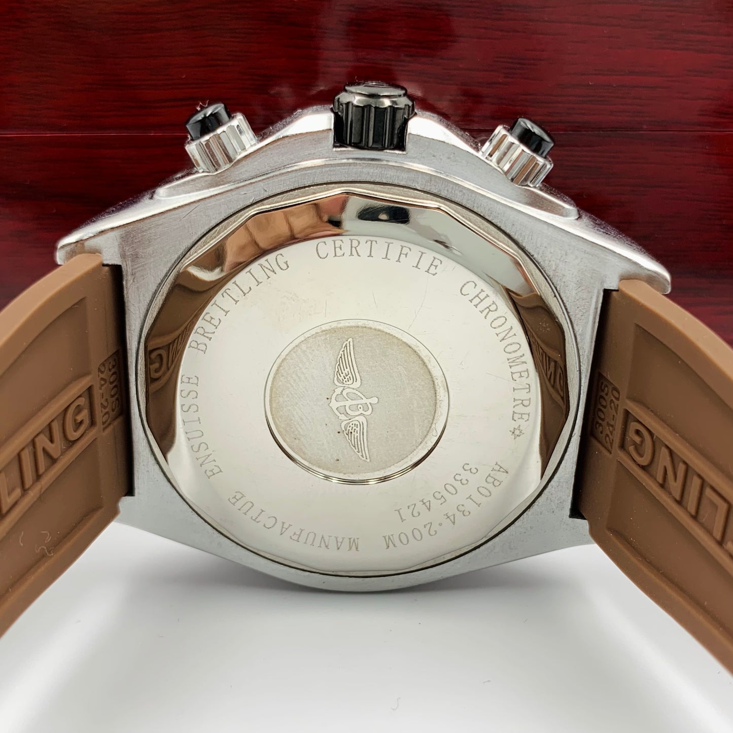 Breitling White Brown Watch