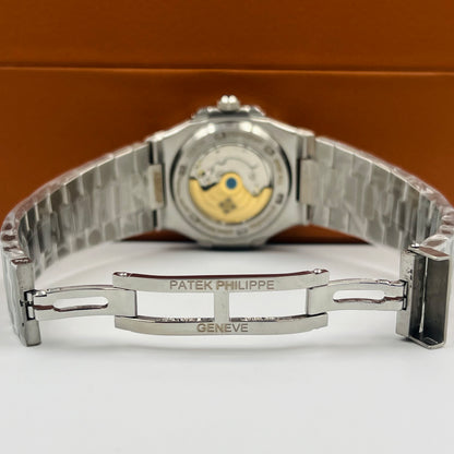 Patek Silver Blue Automatic Watch