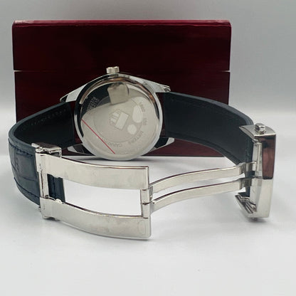 Tag Heuer Silver White Black DayDate Watch