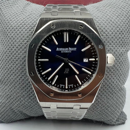 AP Automatic Silver Blue Watch