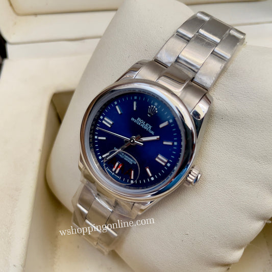 Silver Blue Oyster Ladies Watch