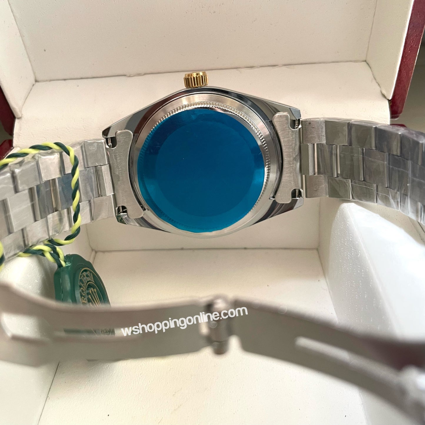 Twotone Blue Arabic DayDate Watch