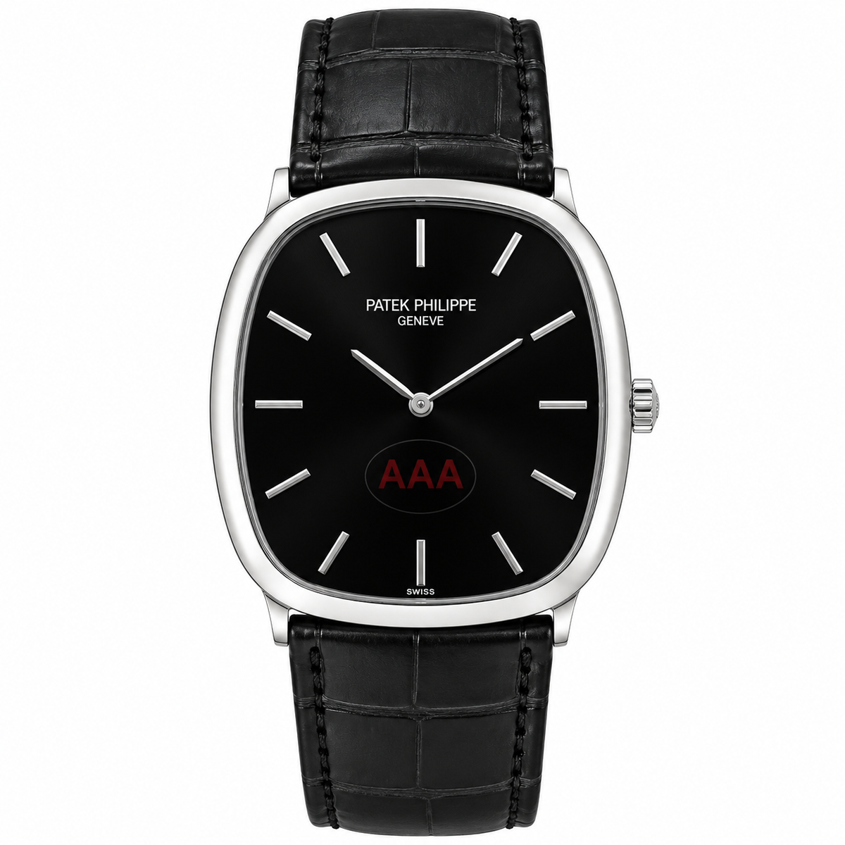 Patek AAA Black Silver Black Watch