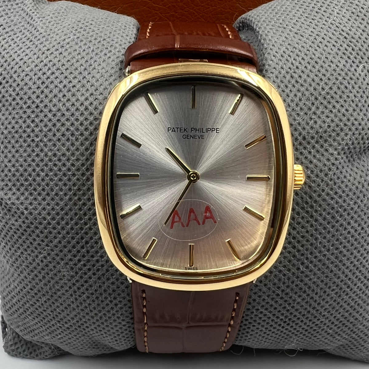 Patek AAA Brown Golden Silver Watch