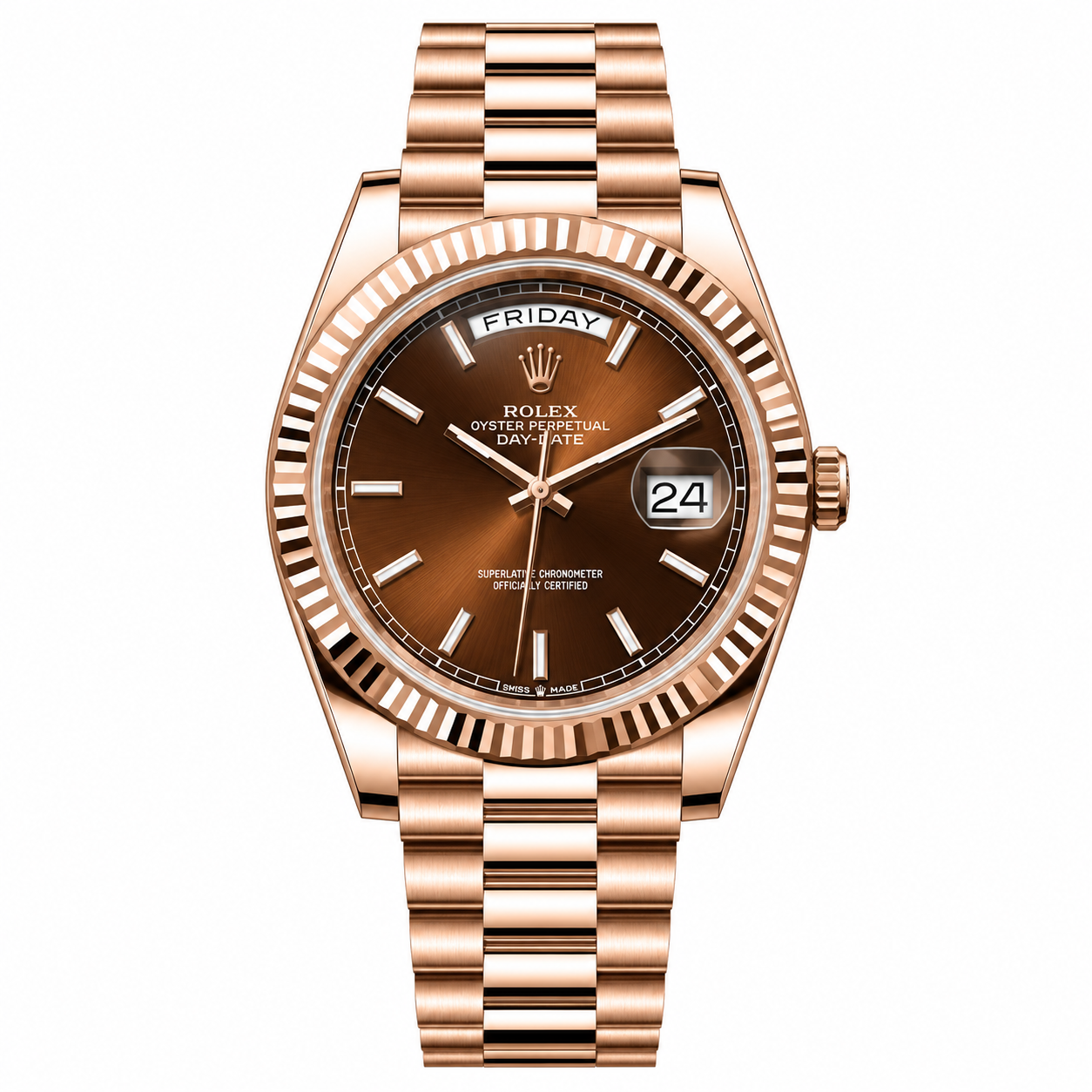 Master AAA Rolx DayDate Copper Automatic Watch