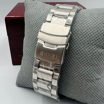 Skmei Twotone Silver black Watch