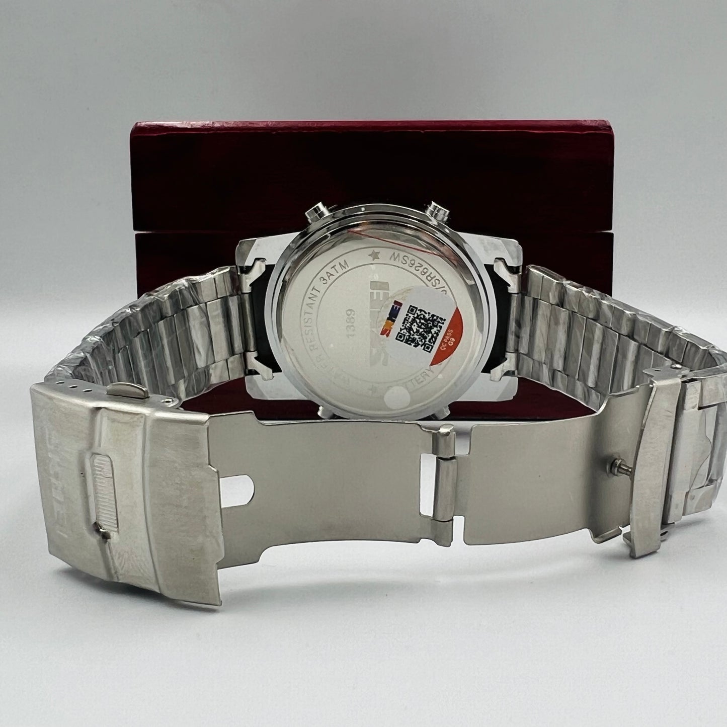 Skmei Twotone Silver black Watch