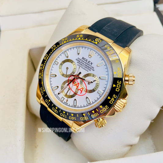 Daytona Golden White Dial Automatic Watch