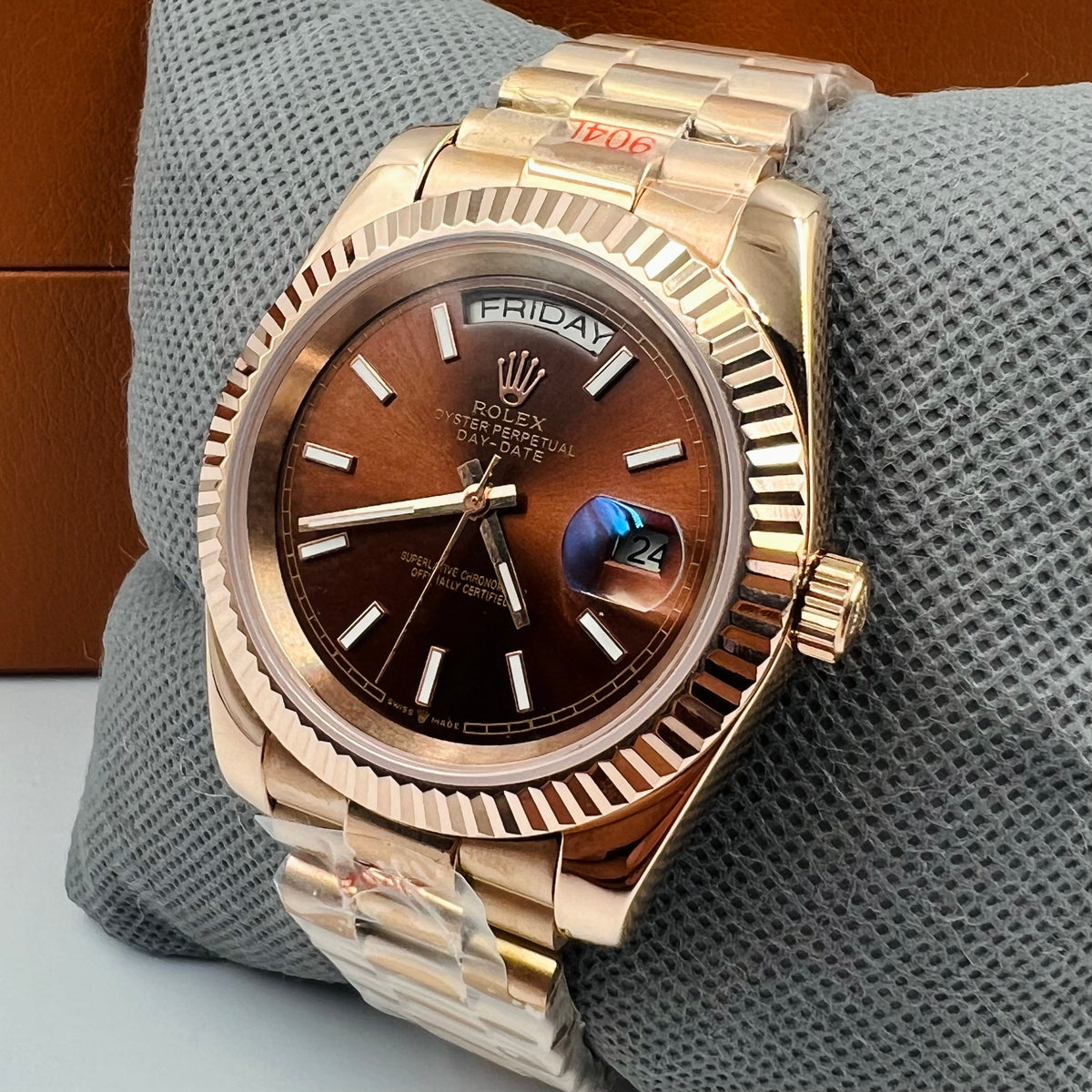 Master AAA Rolx DayDate Copper Automatic Watch