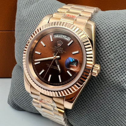 Master AAA Rolx DayDate Copper Automatic Watch