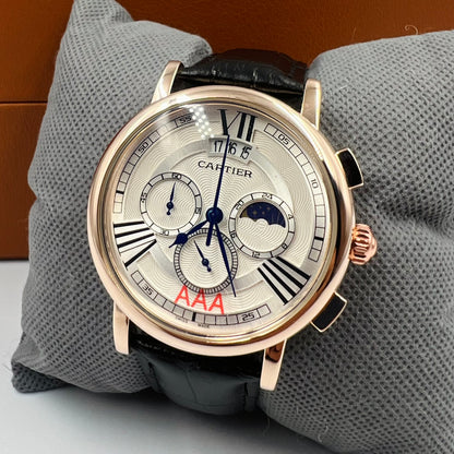 Cartie Chronograph SunMoon Quartz Black Watch