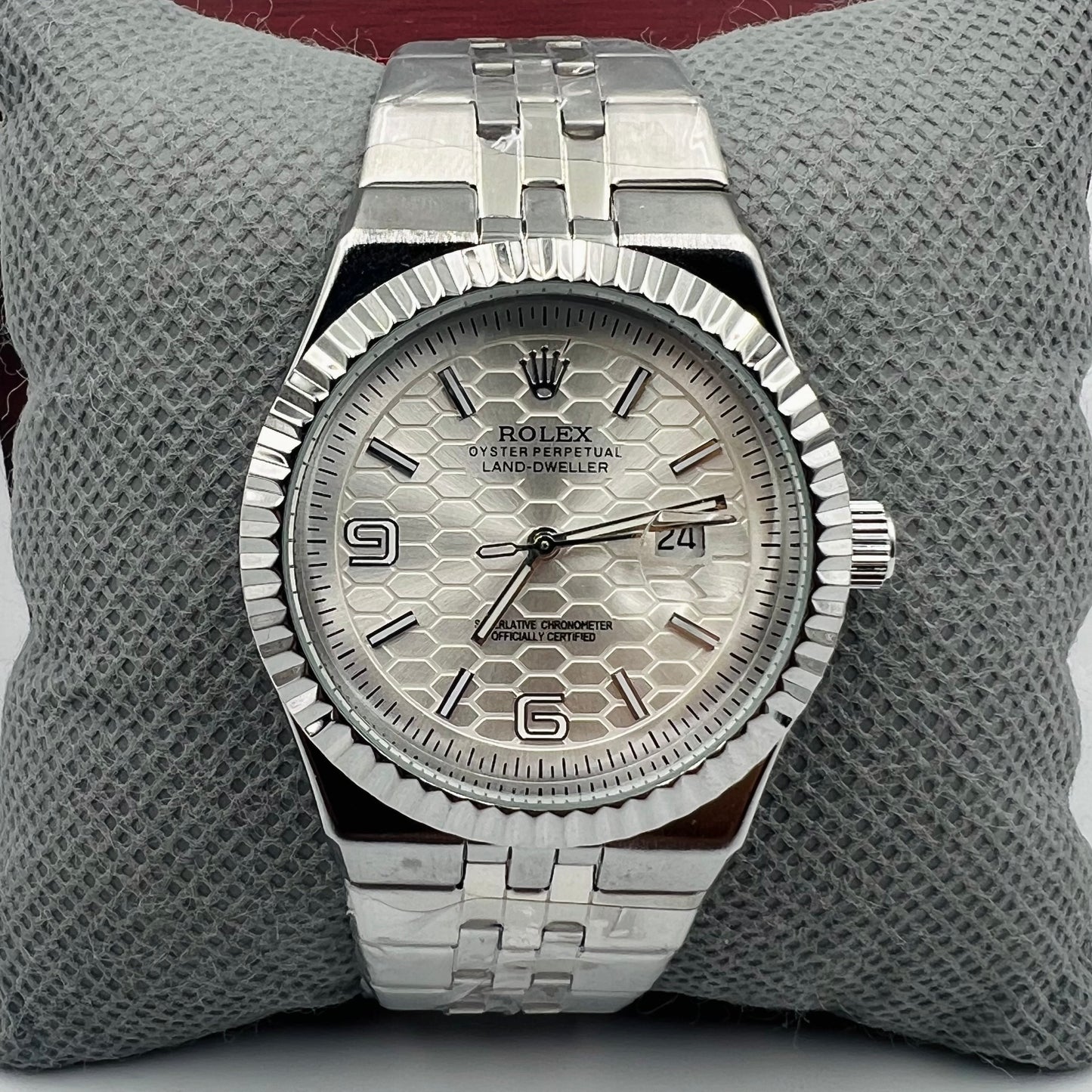 Rolx Landweller New Full Silver Watch
