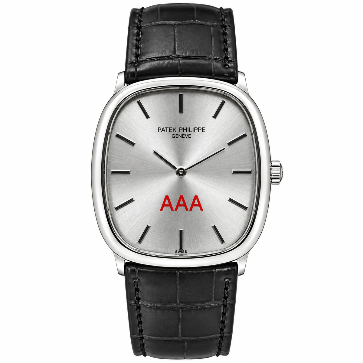 Patek AAA Black Silver Black Watch