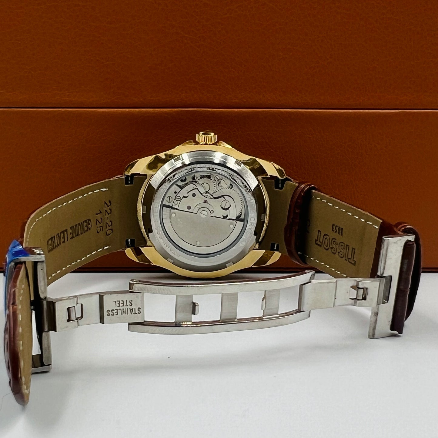 Tissot 1853 Automatic Golden White Brown Watch