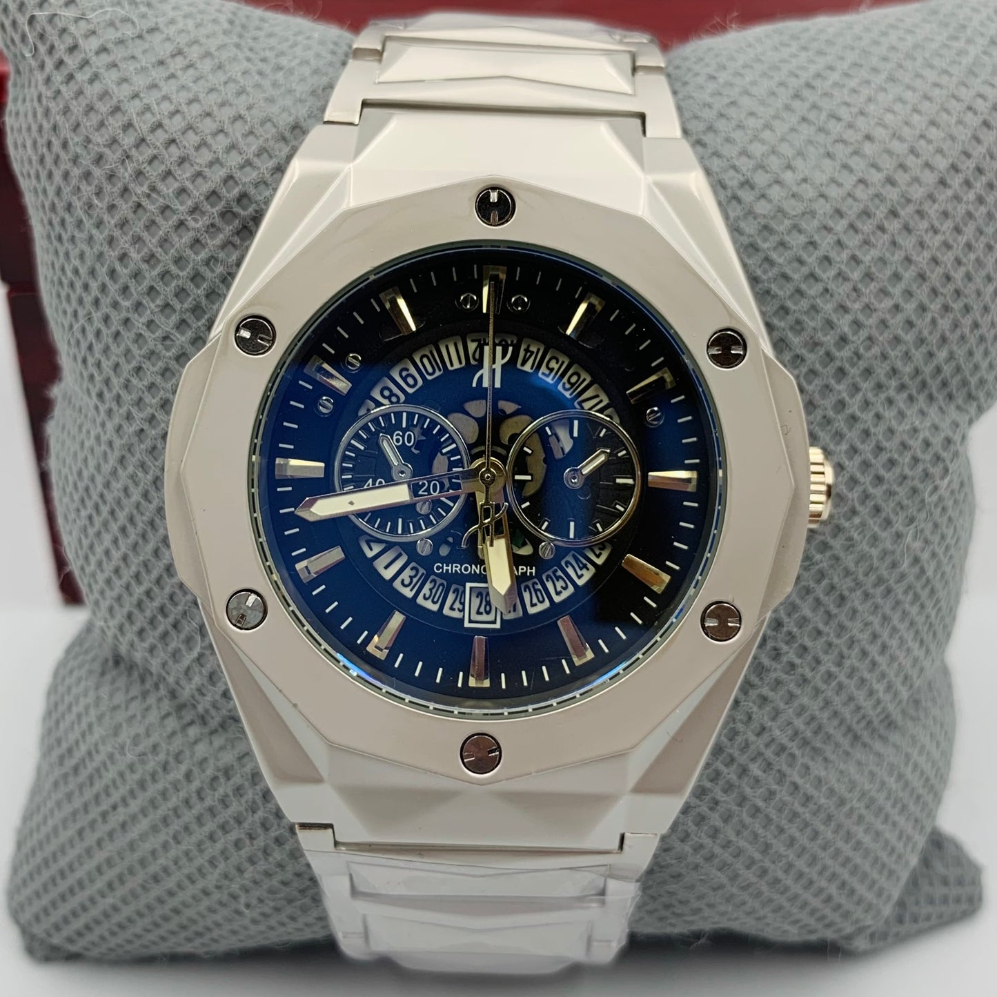 Hub Black Silver Watch