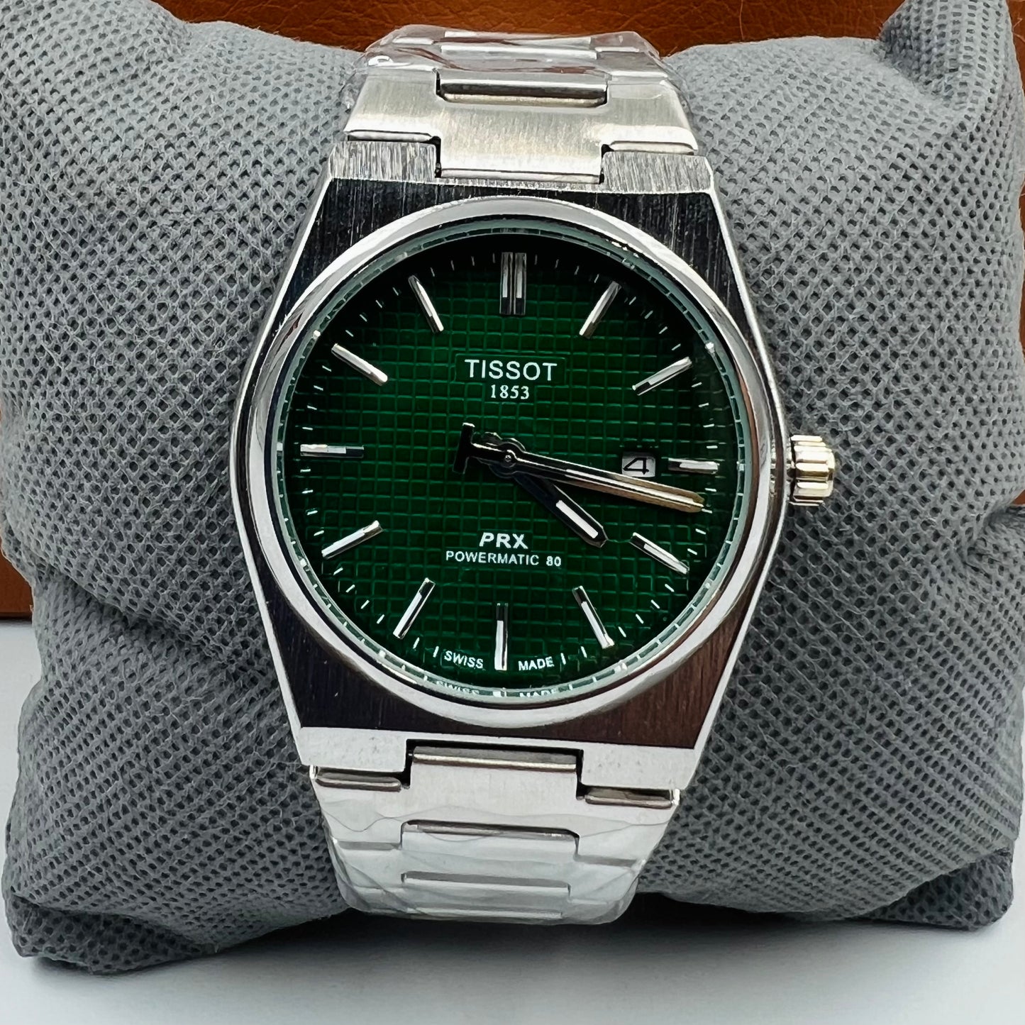 Tissot PRX Silver Green Watch