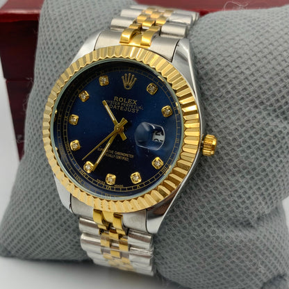 Rolx Twotone Blue Jublie Datejust Watch