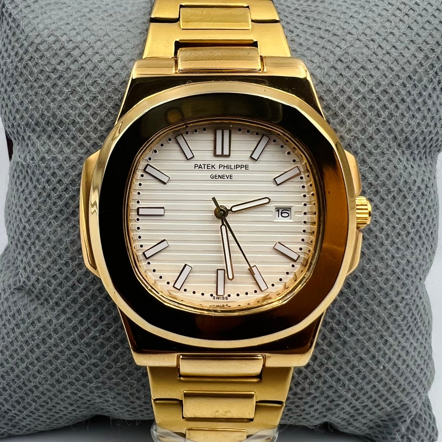 Patek Golden White Watch