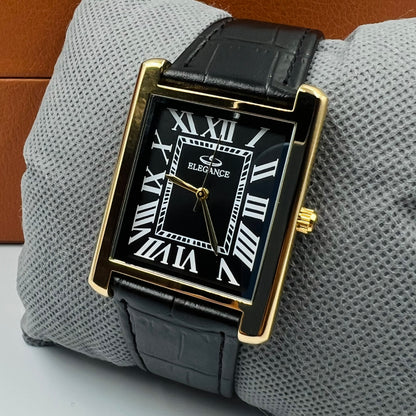 Elegance Golden Black Watch
