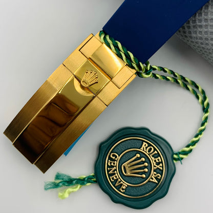 Rolx Blue Golden Watch