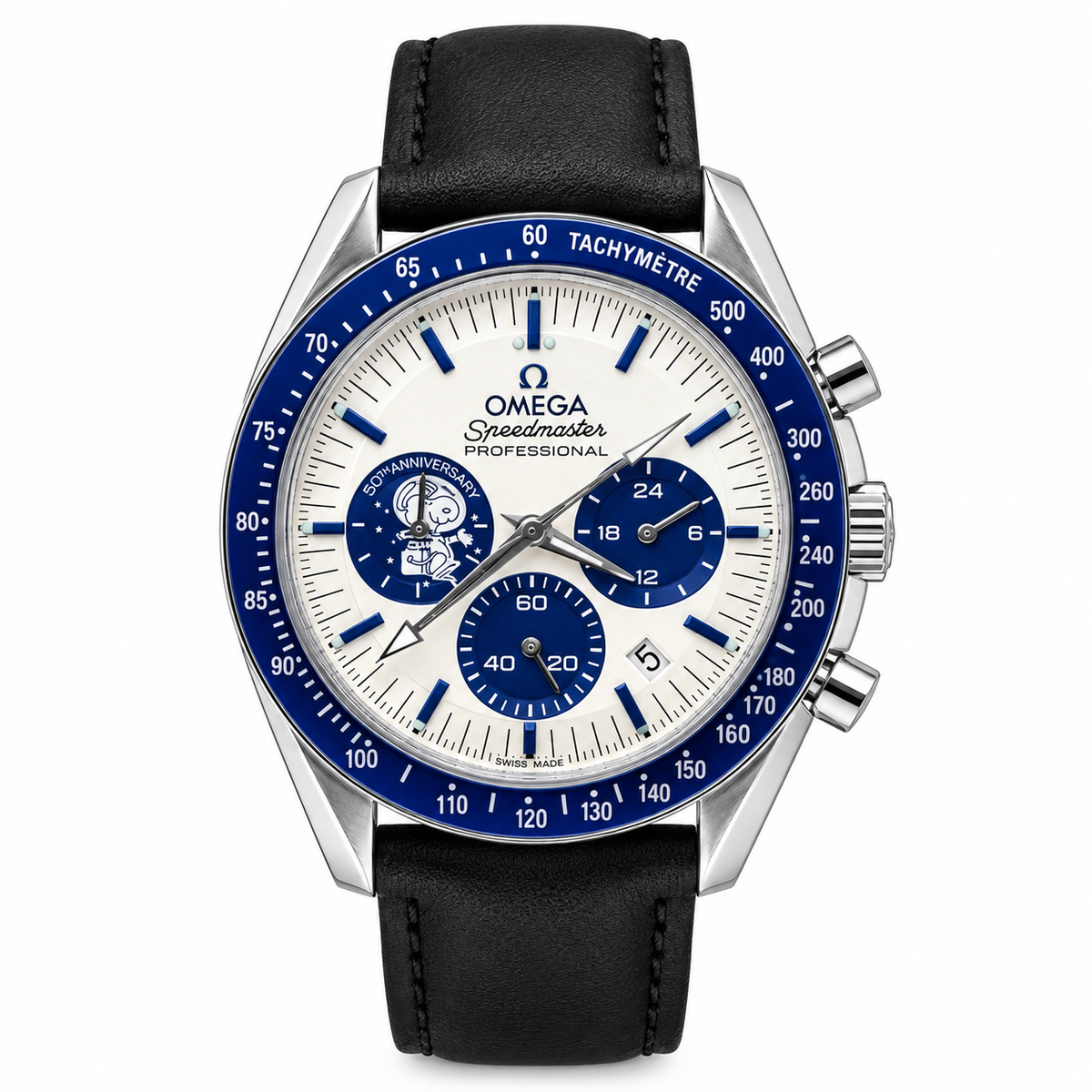 Omega Speedmaster Chronograph Blue Patta Watch